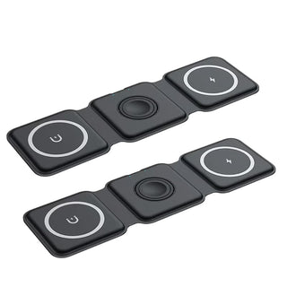 Sakerplus® 3-in-1 faltbares magnetisches Wireless-Ladegerät
