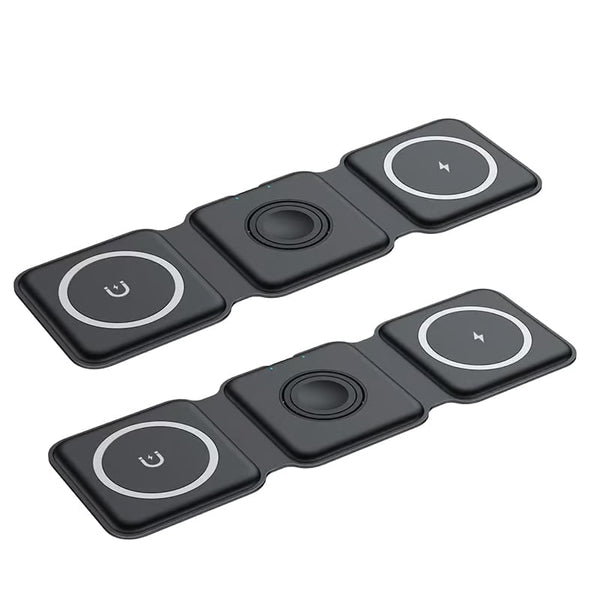 Sakerplus® 3-in-1 faltbares magnetisches Wireless-Ladegerät