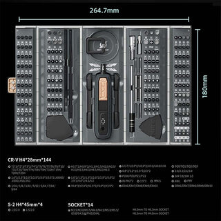 Sakerplus® 180-in-1 Präzisions-Elektroschraubendreher-Set