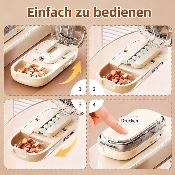 Sakerplus® Mehrfach-Tablettenschneider mit Präzisionsführung