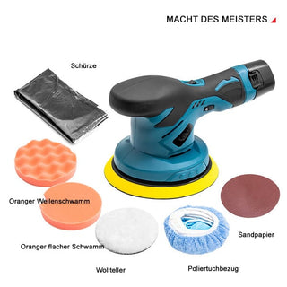 Sakerplus® 12V Akku Auto Exzenterschleifer Poliermaschine Set