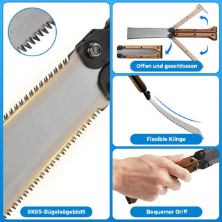 Sakerplus® Tragbare Klappbare Doppelseitige Säge