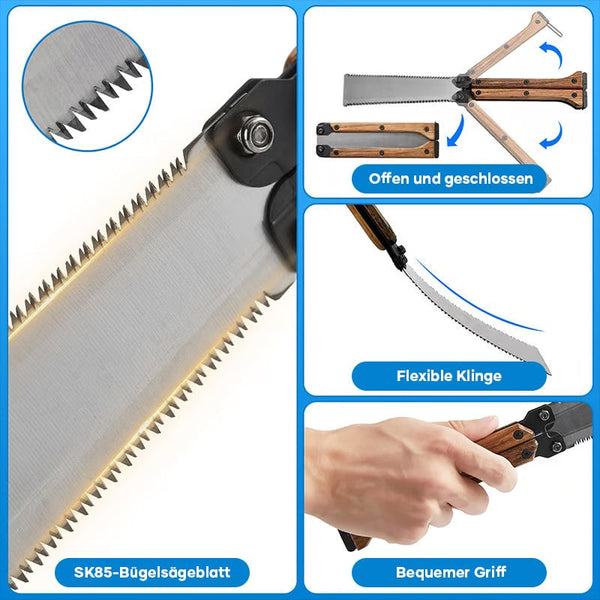 Sakerplus® Tragbare Klappbare Doppelseitige Säge