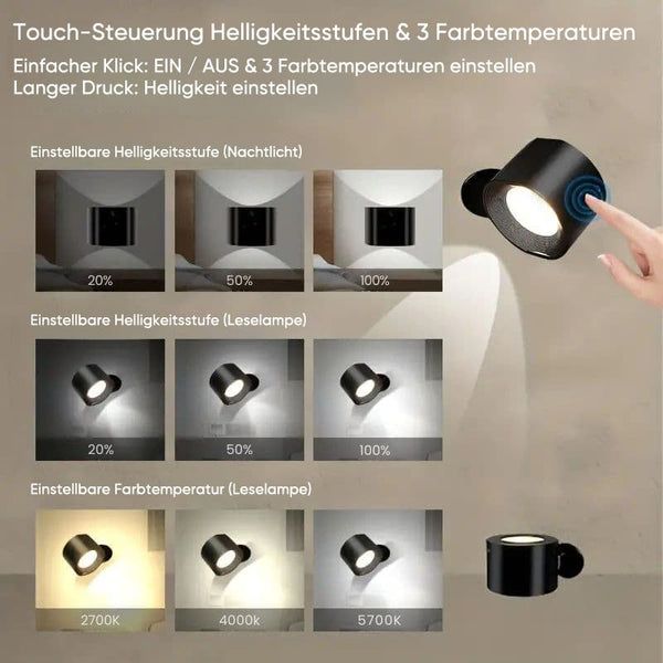 Sakerplus® LED-Wandlampe, magnetisch
