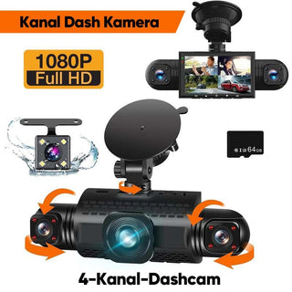 Sakerplus® 4-Kanal-FHD-Dashcam