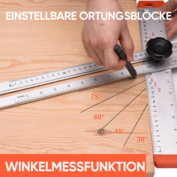 Sakerplus® 4-IN-1 Bohrer-Positionierungslineal