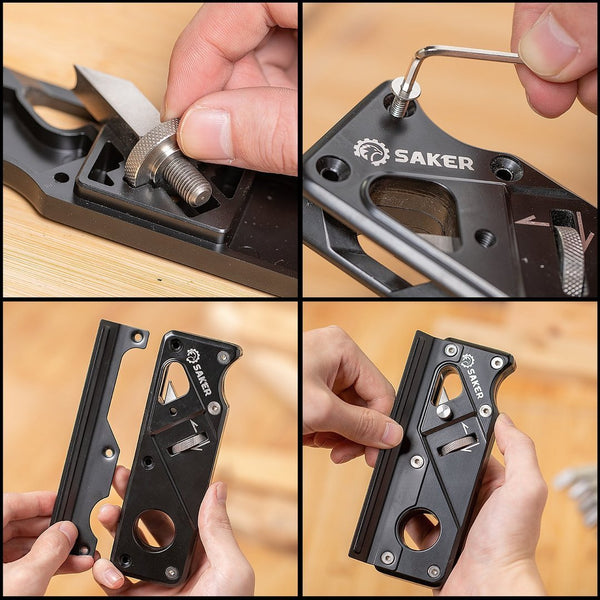 Sakerplus® Holzbearbeitungskanten Eckenhobel Set