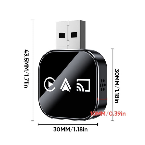 Sakerplus® Wireless CarPlay Android Auto Adapter