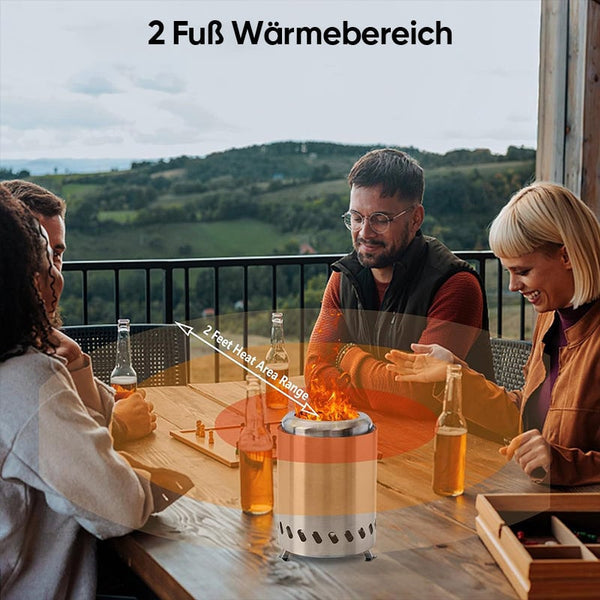 Sakerplus® Tragbare rauchfreie Tischfeuerstelle