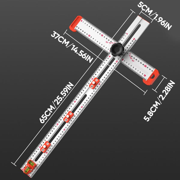 Sakerplus® 4-IN-1 Bohrer-Positionierungslineal