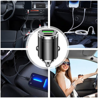 Sakerplus® Metall-Ziehring Schnellladegerät Fürs Auto (Unsichtbares Design)