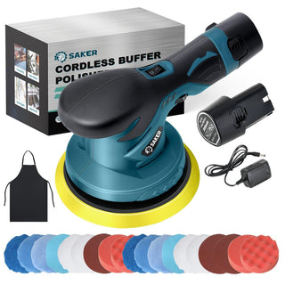 Sakerplus® 12V Akku Auto Exzenterschleifer Poliermaschine Set