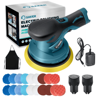Sakerplus® 12V Akku Auto Exzenterschleifer Poliermaschine Set