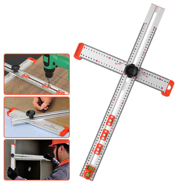 Sakerplus® 4-IN-1 Bohrer-Positionierungslineal