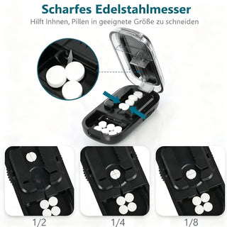 Sakerplus® Mehrfach-Tablettenschneider mit Präzisionsführung