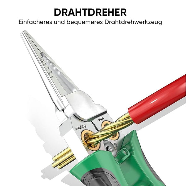 Sakerplus® 8-in-1 Abisolierzange mit Spannungsprüfer