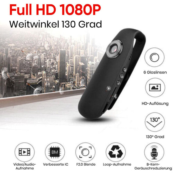 Sakerplus® Mini-Kamera 1080P Video