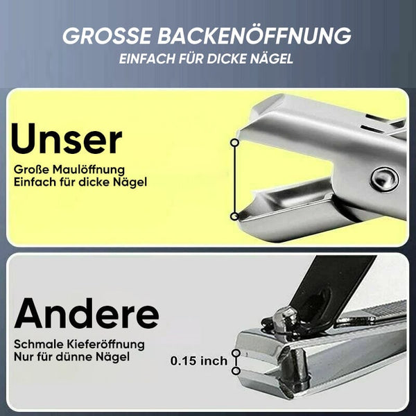 Sakerplus® Nagelknipser aus Edelstahl, tragbar, ultrascharf