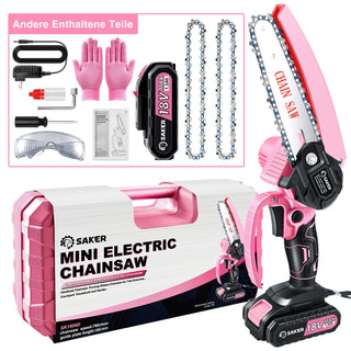 Sakerplus® 4/6 Zoll Mini Kettensäge Akku Einhandsäge