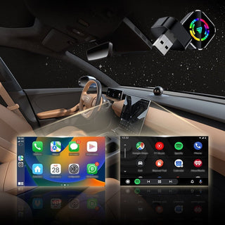 Sakerplus® Adapter für drahtloses CarPlay (iPhone/Android)