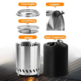 Sakerplus® Tragbare rauchfreie Tischfeuerstelle