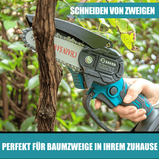 Sakerplus® 4/6 Zoll Mini Kettensäge Akku Einhandsäge