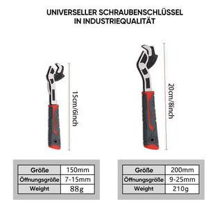 Sakerplus® Schraubenschlüssel mit Selbstsperre, multifunktional