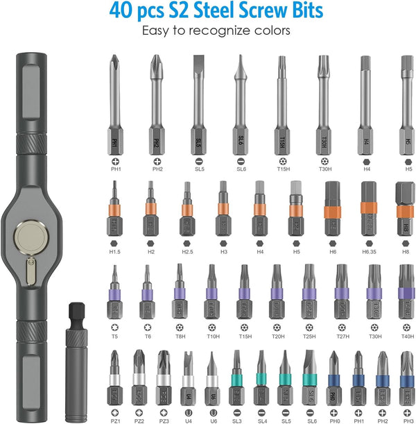 Sakerplus® 42 in 1 Magnetic Screwdriver Set