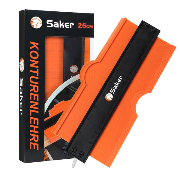Sakerplus® 12/25CM Konturenlehre Profillehre - Vervielfältigungslehre mit Schloss