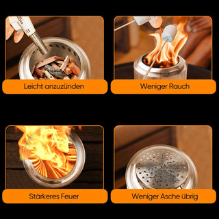Sakerplus® Tragbare rauchfreie Tischfeuerstelle