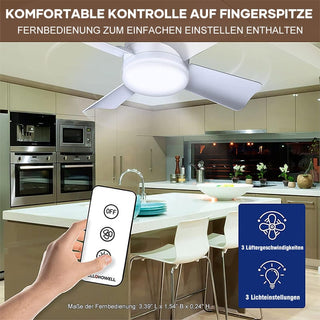 Sakerplus® Deckenventilator mit Licht