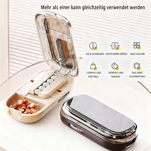 Sakerplus® Mehrfach-Tablettenschneider mit Präzisionsführung