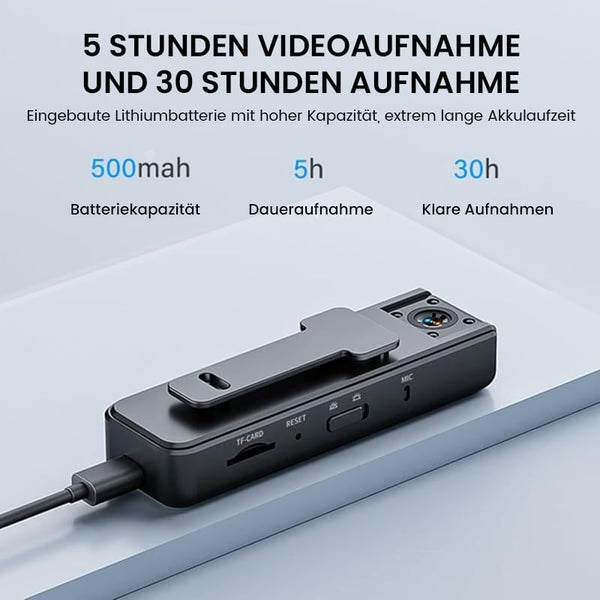 Sakerplus® Körperkamera/Camcorder, kabellos