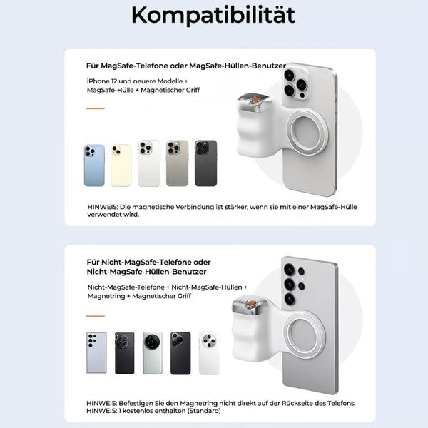 Sakerplus® Fun Shot Magnetgriff & Magnetisches Selfie-Licht
