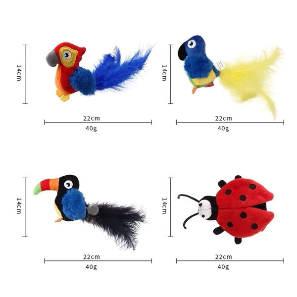 Sakerplus® Simulierter zwitschernder Vogel - Katzenspielzeug