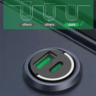 Sakerplus® Metall-Ziehring Schnellladegerät Fürs Auto (Unsichtbares Design)