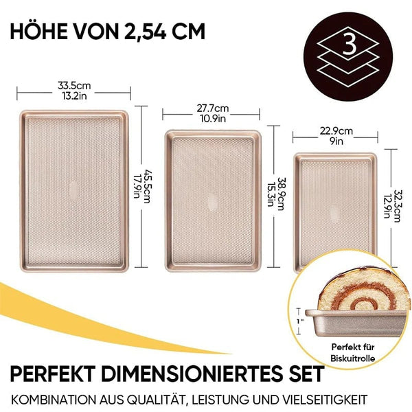 Sakerplus® Antihaft-Backblech-Set