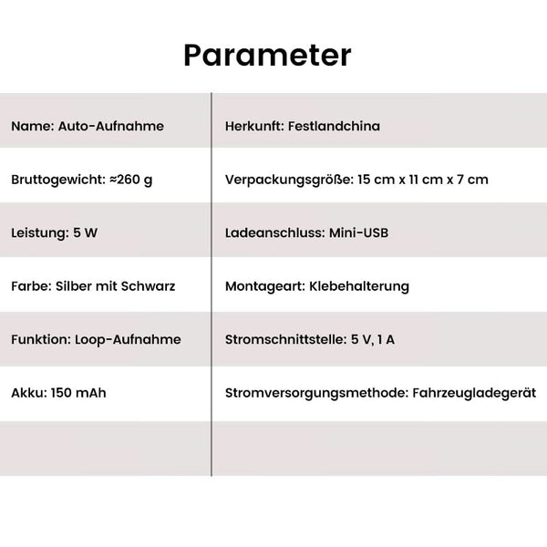Sakerplus® Front- und Rückfahrkamera