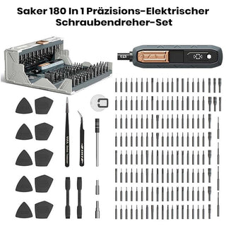 Sakerplus® 180-in-1 Präzisions-Elektroschraubendreher-Set