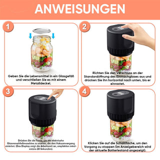 Sakerplus® Elektrischer Vakuumierer für Einmachgläser