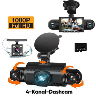 Sakerplus® 4-Kanal-FHD-Dashcam