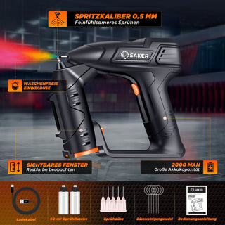 Sakerplus® Kabelloser Elektrischer Farbspriter