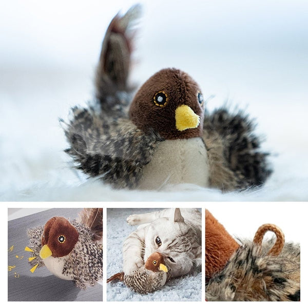 Sakerplus® Simulierter zwitschernder Vogel - Katzenspielzeug