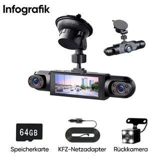 Sakerplus® Rundum Auto Dashcam System