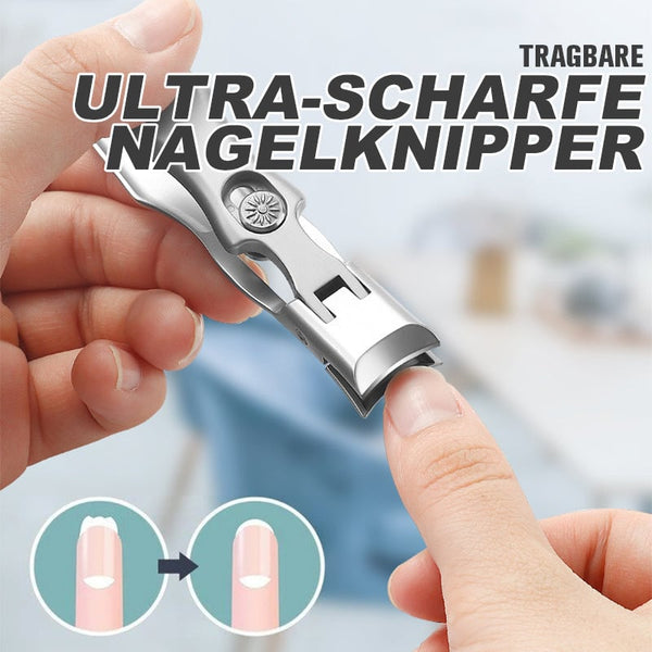 Sakerplus® Nagelknipser aus Edelstahl, tragbar, ultrascharf