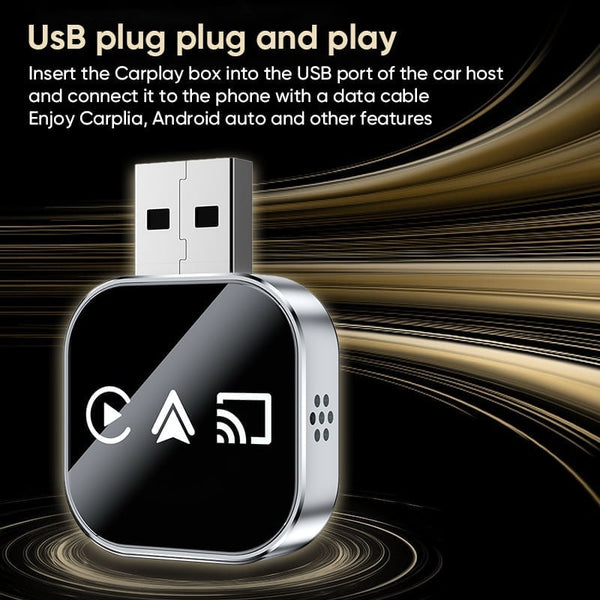 Sakerplus® Wireless CarPlay Android Auto Adapter