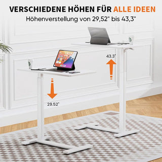 Sakerplus® Versteckte Rollen Verstellbarer Nachttisch