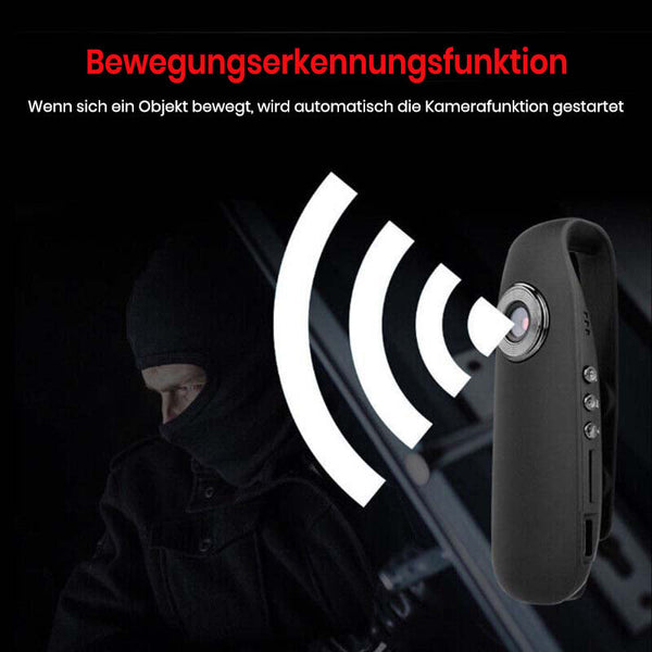 Sakerplus® Mini-Kamera 1080P Video