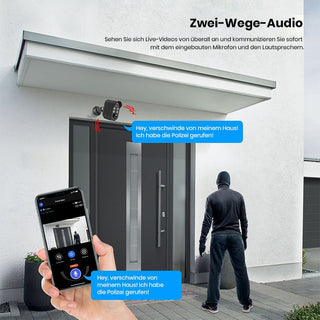 Sakerplus® 1080P Drahtlose Sicherheitskamera