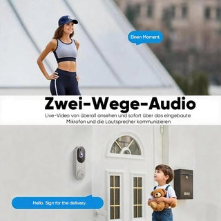 Sakerplus® Kabellose Türklingel-Kamera